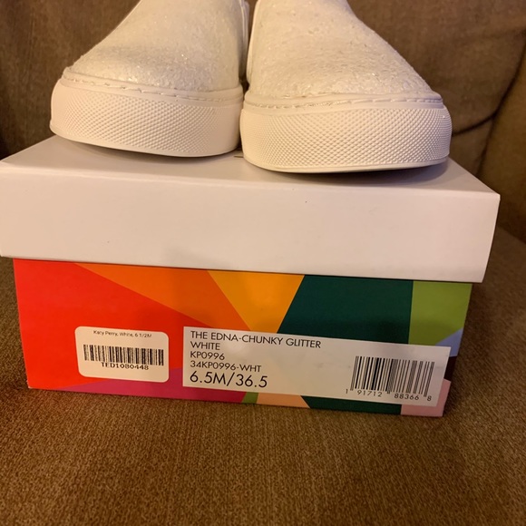 New In Box - Katy Perry Glittery Slip On Sneakers - Picture 10 of 11